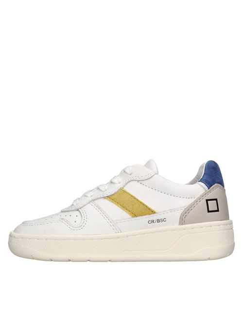 Sneakers in pelle D.A.T.E. | COURT 2.0 BASICBIANCO-BLUETTE